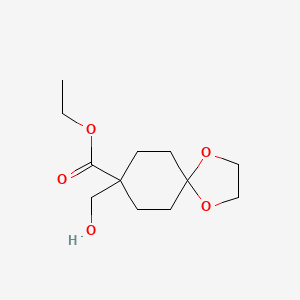Ethyl 8-(hydroxymethyl)-1,4-dioxaspiro[4.5]decane-8-carboxylate