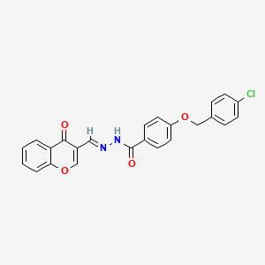 4-((4-Chlorobenzyl)oxy)-N'-((4-oxo-4H-chromen-3-yl)methylene)benzohydrazide