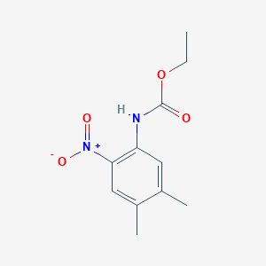 Ethyl N-(4,5-dimethyl-2-nitrophenyl)-carbamate