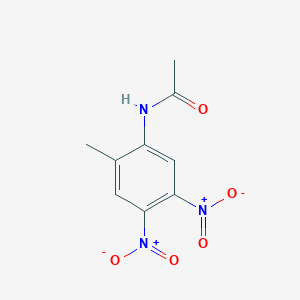 molecular formula C9H9N3O5 B15076177 Acetamide, N-(2-methyl-4,5-dinitrophenyl)- CAS No. 70343-12-3