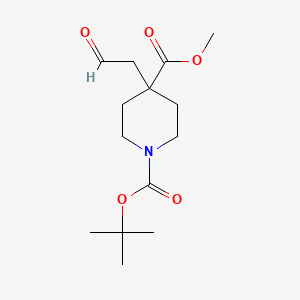 1-Tert-butyl 4-methyl 4-(2-oxoethyl)piperidine-1,4-dicarboxylate