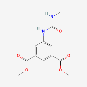 molecular formula C12H14N2O5 B15076224 Dimethyl 5-{[(methylamino)carbonyl]amino}isophthalate 