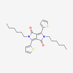 molecular formula C26H32N2O2S2 B1507625 2,5-Dihexyl-3,6-di(thiophen-2-yl)pyrrolo[3,4-c]pyrrole-1,4(2H,5H)-dione CAS No. 852435-01-9