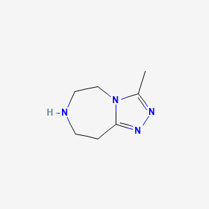 molecular formula C7H12N4 B1507628 3-Methyl-6,7,8,9-tetrahydro-5H-[1,2,4]triazolo[4,3-D][1,4]diazepine 