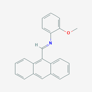 N-[(E)-9-anthrylmethylidene]-2-methoxyaniline