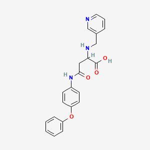 4-Oxo-4-(4-phenoxyanilino)-2-[(3-pyridinylmethyl)amino]butanoic acid