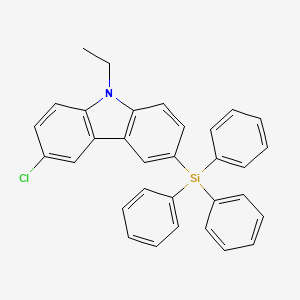 3-Chloro-9-ethyl-6-(triphenylsilyl)carbazole