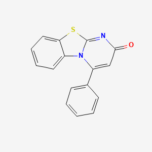 4-Phenyl-2H-pyrimido(2,1-B)(1,3)benzothiazol-2-one