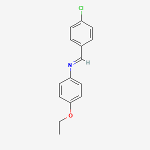 p-Chlorobenzylidene-(4-ethoxyphenyl)-amine