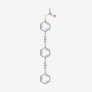 molecular formula C24H16OS B1507637 S-[4-[2-[4-(2-苯乙炔基)苯基]乙炔基]苯基]硫代乙酸酯 CAS No. 356590-07-3