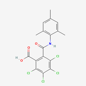 2,3,4,5-Tetrachloro-6-[(2,4,6-trimethylphenyl)carbamoyl]benzoic acid