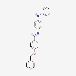 N-{(E)-[4-(benzyloxy)phenyl]methylidene}-N'-phenylbenzene-1,4-diamine