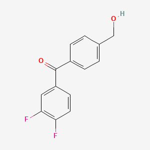 molecular formula C14H10F2O2 B1507642 (3,4-Difluorophenyl)(4-(hydroxymethyl)phenyl)methanone CAS No. 1017598-62-7