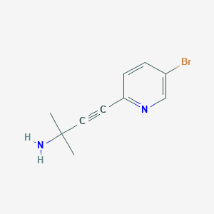 3-(5-Bromo-pyridin-2-yl)-1,1-dimethyl-prop-2-ynylamine