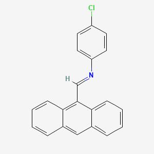 N-(9-anthracenylmethylene)-4-chloroaniline