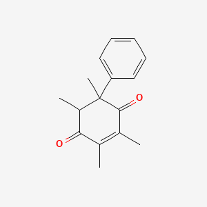 Cyclohex-2-ene-1,4-dione, 2,3,5,6-tetramethyl-5-phenyl-