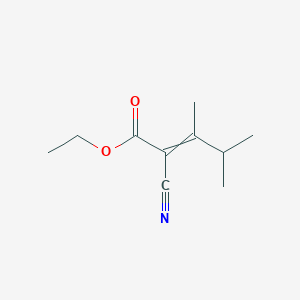 2-Pentenoic acid, 2-cyano-3,4-dimethyl-, ethyl ester