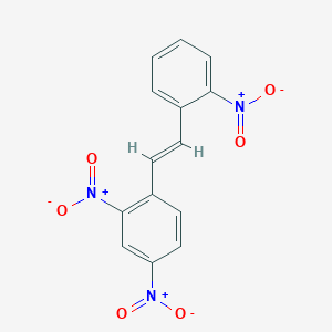 molecular formula C14H9N3O6 B15076652 2,4-dinitro-1-[(E)-2-(2-nitrophenyl)ethenyl]benzene CAS No. 65200-01-3