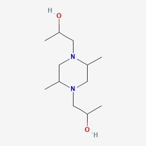 molecular formula C12H26N2O2 B15076669 alpha,alpha',2,5-Tetramethylpiperazine-1,4-diethanol CAS No. 53503-90-5