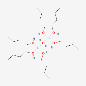 molecular formula C24H62O7Ti2 B1507667 ヘキサブトキシ-μ-オキソジ-チタン CAS No. 7393-46-6