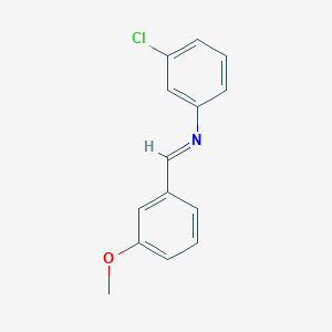 molecular formula C14H12ClNO B15076680 3-Chloro-N-(3-methoxybenzylidene)aniline CAS No. 76553-64-5