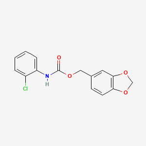 Piperonyl N-(2-chlorophenyl)carbamate