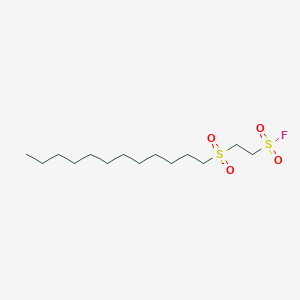 2-(Dodecylsulfonyl)ethanesulfonyl fluoride