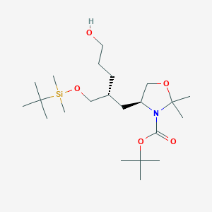 (S)-tert-Butyl 4-((R)-2-(((tert-butyldimethylsilyl)oxy)methyl)-5-hydroxypentyl)-2,2-dimethyloxazolidine-3-carboxylate