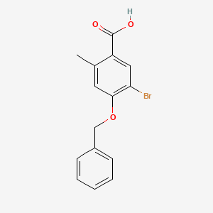 molecular formula C15H13BrO3 B1507678 4-(Benzyloxy)-5-bromo-2-methylbenzoic acid 