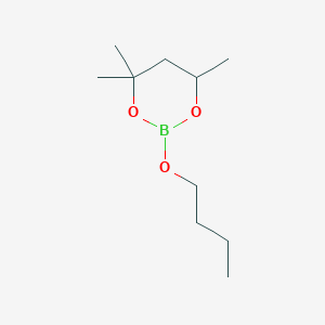 molecular formula C10H21BO3 B15076796 2-Butoxy-4,4,6-trimethyl-1,3,2-dioxaborinane CAS No. 7568-01-6