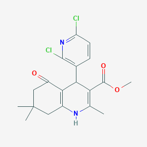 Methyl 4-(2,6-dichloropyridin-3-yl)-2,7,7-trimethyl-5-oxo-1,4,5,6,7,8-hexahydroquinoline-3-carboxylate