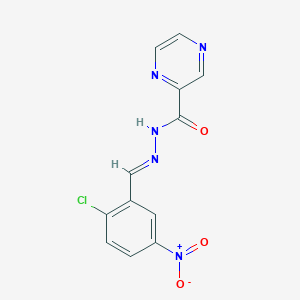 N'-(2-Chloro-5-nitrobenzylidene)-2-pyrazinecarbohydrazide