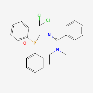 N'-[2,2-dichloro-1-(diphenylphosphoryl)vinyl]-N,N-diethylbenzenecarboximidamide