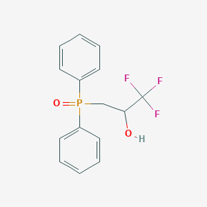 molecular formula C15H14F3O2P B15076853 Diphenyl(3,3,3-trifluoro-2-hydroxypropyl)phosphine oxide 