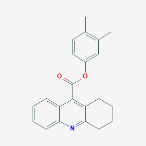 molecular formula C22H21NO2 B15076876 3,4-Dimethylphenyl 1,2,3,4-tetrahydro-9-acridinecarboxylate CAS No. 853317-79-0