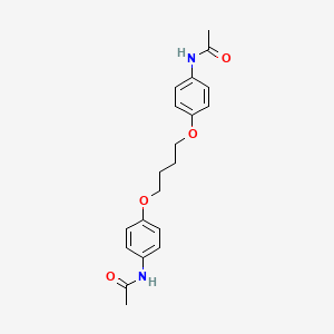 molecular formula C20H24N2O4 B15076884 Acetamide, N,N'-[1,4-butanediylbis(oxy-4,1-phenylene)]bis- CAS No. 104209-31-6