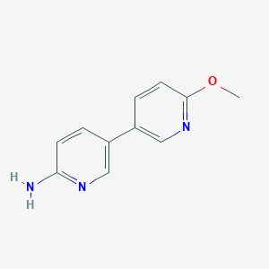 molecular formula C11H11N3O B1507689 5-(6-Methoxypyridin-3-YL)pyridin-2-amine 