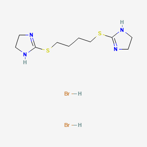 molecular formula C10H20Br2N4S2 B15076906 1,4-Bis((4,5-dihydro-1H-imidazol-2-yl)thio)butane dihydrobromide CAS No. 5471-23-8