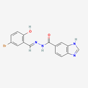 N'-(5-Bromo-2-hydroxybenzylidene)-1H-benzimidazole-6-carbohydrazide