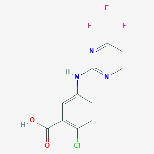 2-Chloro-5-((4-(trifluoromethyl)pyrimidin-2-yl)amino)benzoic acid
