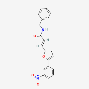 N-Benzyl-3-(5-(3-nitrophenyl)furan-2-yl)acrylamide