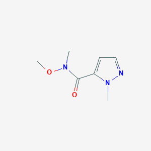 molecular formula C7H11N3O2 B1507698 N-Methoxy-N,1-Dimethyl-1H-pyrazol-5-carboxamid CAS No. 1339452-16-2