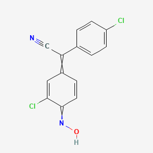 4-Chloro-A-(3-chloro-4-hydroxyiminocyclohexadien-1-ylidene)-phenylacetonitrile