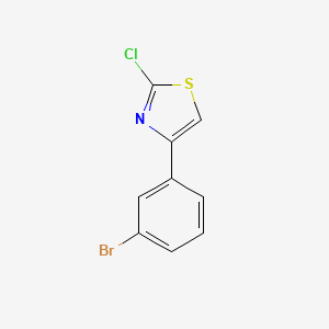 molecular formula C9H5BrClNS B1507717 4-(3-Bromophenyl)-2-chlorothiazole CAS No. 1188037-87-7