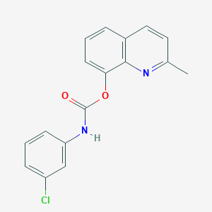 2-Methyl-8-quinolyl N-(3-chlorophenyl)carbamate