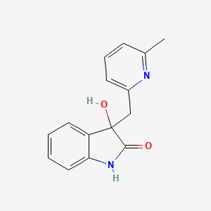 3-Hydroxy-3-(6-methyl-2-pyridylmethyl)-2-indolinone