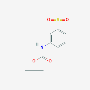 molecular formula C12H17NO4S B1507727 tert-Butyl (3-(methylsulfonyl)phenyl)carbamate CAS No. 27979-92-6