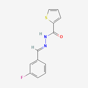 N'-[(E)-(3-fluorophenyl)methylidene]-2-thiophenecarbohydrazide