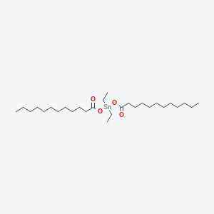 Bis(dodecanoyloxy)(diethyl)stannane