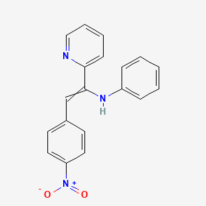 alpha-(4-Nitrobenzylidene)-N-phenyl-2-pyridinemethylamine